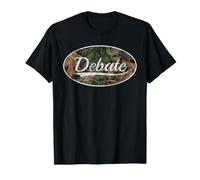Debate Camo Vintage Throwback Aesthetic Maglietta