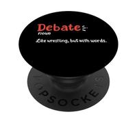Debater Parlare in pubblico Dibattito Team Divertente Debate Definizione PopSockets PopGrip Adesivo