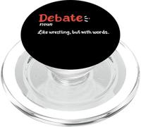 Debater Parlare in pubblico Dibattito Team Divertente Debate Definizione PopSockets PopGrip per MagSafe