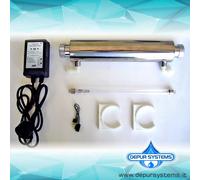 DEBATTERIZZATORE STERILIZZATORE ACQUA UV 11W PORTATA MAX 200L/H LAMPADA PHILIPS