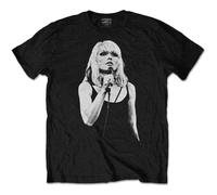 Debbie Harry - Debbie Harry T Shirt Open Mic Blondie Band Logo Nuovo Ufficiale Uomo Nero Size S