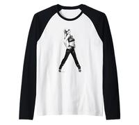 Debbie Harry Lines Parallel Era Blondie di Allan Ballard Maglia con Maniche Raglan