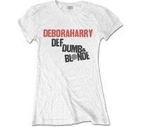 Debbie Harry - T-Shirt # Xl Ladies White # Def, Dumb & Blonde