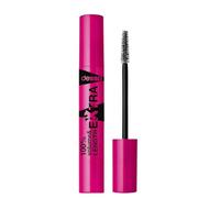 deBBY, 100% volumeEXTRA Mascara Volumizzante, Formula Anti Grumi con Triple Carbon Black Complex per un Nero Intenso, e Keratism S per Ciglia più Forti, Scovolino Conico Maxi Brush
