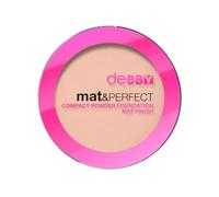 Debby By Deborah Mat & Perfect Compact Powder Foundation Mat Finish 01 Fondotinta Compatto In Polvere Waterproof