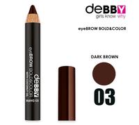 Debby Eyebrow Bold&Color 03 Marrone Scuro - Matita per sopracciglia