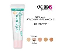 Debby Fondotinta 100% Clean Perfezionatore 02 Beige - Fondotinta