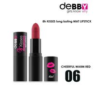 Debby Rossetto Lunga Durata Mat 8H Kisses 06 Allegro Rosso Caldo - Rossetto