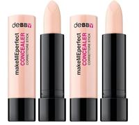 deBBY, makeMEperfect CONCEALER, Correttore Stick Long Lasting, Finish Mat Naturale, Minimizza Imperfezioni e Rossori, Formula Non Comedogenica con Attivo Anti-Impurità, Colore 01 Sand