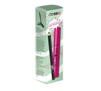 deBBY, Set Mascara Extra Volume 100% Nero e Matita Occhi Eyepencil Nera, Sguardo Intenso, Lunga Tenuta Senza Sbavature