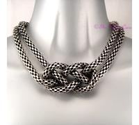 Debenham Decorativo Bruciare Argento Rustico Rete Vintage Nodo Celtico Collare