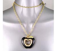 Debenham Luminoso Kitsch Placcato Oro Mela Wag Ciondolo Collana con /