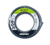 Debflex 147312 - Bobina HO5VV-F 3G2, 5 m, colore: Grigio
