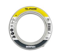 Debflex 196328 - Cavo telefonico a 4 coppie con 8 conduttori, in matassa da 10 m, colore: avorio