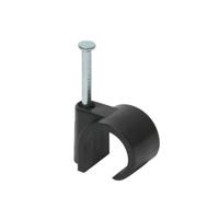 Debflex 700464-50 clip fermacavi D16, colore: Nero