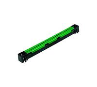 Debflex 707359 - Morsettiera a terra, 2 x 13 fori, colore: Verde