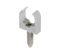 Debflex 709072-10 clip + 10 tasselli D25, colore: Grigio