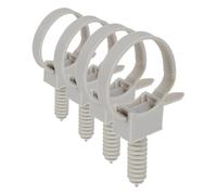 Debflex 709083-20 fascette autobloccanti con tasselli, colore: Grigio (Confezione da 4)