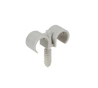 Debflex 709951-10 clip doppie D20-25, colore: Grigio