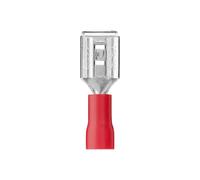 Debflex 711055 - Confezione da 10 clip maschio/femmina pre-isolate, 6,3 x 0,8 mm, colore: Rosso