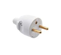 Debflex 713100 - Spina 2P+T maschio 16 A, colore: Bianco