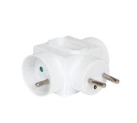 Debflex 714790 - Tripla presa laterale 2 x 16 A + 1 x 6 A, colore: Bianco