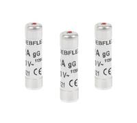 Debflex 715316 - Confezione da 3 fusibili con spia 8,5 x 31,5 16 A 380 V, 16 ampere