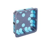 Debflex 718868 Box portaoggetti elettrico impermeabile per esterni, Encastree Stop Air, 170 x 170 x 40 + Debflex-718868, grigio/blu/bianco