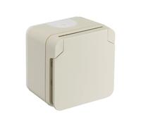 DEBFLEX 730452 - CYKLONE - Presa 2P+T FR - IP55 - Colore sabbia