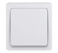 Debflex 746803 Interruttore - Coperchio Elettrico - Piastra in Plastica - Presa a Muro - Gamma Block - Pulsante Bianco - 33