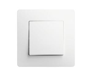 DEBFLEX - Caly - Interruttore Va e Viente - Interruttore a Parete Quadrato per Controllo Illuminazione - Terminali di Collegamento automatici - ABS - Installazione a incasso - Bianco - 71 x 71 x 37 mm