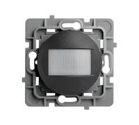 DEBFLEX - Casual Evo - Interruttore automatico con rilevamento di movimento - Compatibile con LED - Pratico ed economico - Supporto in metallo - Per installazione a incasso - Nero