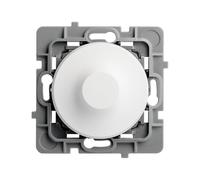 DEBFLEX - Casual Evo - Meccanismo dimmer compatibile con LED - Interruttore dimmer da 1 W a 75 W (LED) o 1 W a 300 W (alogena) - Plastica - Per installazione a incasso - Bianco - 74 x 74 x 54 mm