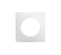 DEBFLEX - Casual Evo - Piastra di finitura - Copricerchi per prese e interruttori - 1 posta, sostituibile - ABS - per installazione a incasso - bianco puro - 86 x 86 x 10 mm