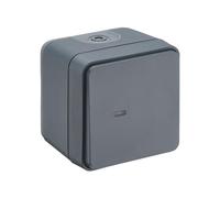 DEBFLEX CYKLONE 730428 - Interruttore a pulsante luminoso IP55, colore: antracite