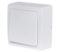 Debflex Interruttore Va e Vient - Presa Elettrica Standard Extra Piatta a Muro - Interruttore Senza Fili - Gamma Blok - Bianco