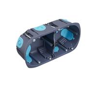 Scatola di derivazione elettrica - scatola di derivazione - Scatola di derivazione esterna - Scatola per apparecchiatura 2 posizioni multimateriali "Stop Air" Diametro 67 mm Profondità 40 mm Interasse