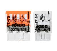 DEBFLEX - Set di 20 terminali - senza leve - 2 conduttori x10 + 3 conduttori x10 - Arancione