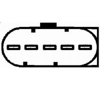 Debimetro HELLA 8ET 009 149-121 per BMW 3 (E46) 1.9 1997-2001