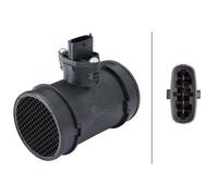 HELLA 8ET 009 142-981 Debimetro, 5a... poli, Bocchettone di tubo