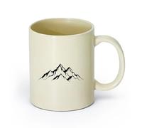 DEBINGY Bicchieri in per la casa Montagne, Campagna, Viaggi, Avventura （11oz/320ml） Caffè, tè, latte macchiato, latte, cacao, succhi di frutta e altre bevande calde Giallo chiaro