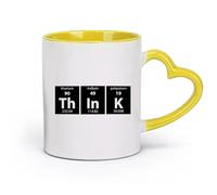 DEBINGY ceramica Caffè e bevande calde Tavola periodica: la chimica nella stanza dei bambini （11oz/320ml） Tazza da caffè in ceramica per cappuccino, tè, latte, Giallo