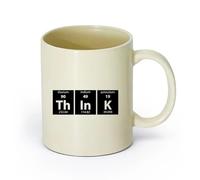 DEBINGY ceramica Caffè e bevande calde Tavola periodica: la chimica nella stanza dei bambini （11oz/320ml） Tazza da caffè in ceramica per cappuccino, tè, latte, Giallo chiaro