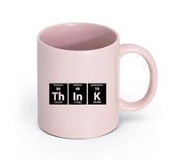 DEBINGY ceramica Caffè e bevande calde Tavola periodica: la chimica nella stanza dei bambini （11oz/320ml） Tazza da caffè in ceramica per cappuccino, tè, latte, Rosa