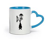 DEBINGY ceramica Tazza da caffè Lanterna di Halloween per animali della notte dei pipistrelli, orrore nordico （11oz/320ml） Bar o regalo Blu