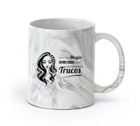 DEBINGY ceramica Tazza da caffè Salone di bellezza spagnolo, parrucchiere con capelli fantastici, manicure, spa, salone di bellezza, negozio （11oz/320ml） Bar o regalo Nero marmo