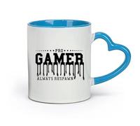 DEBINGY ceramica Tazza da tè in ceramica Ragazzo giocatore sempre rinato Videogioco Computer Garage （11oz/320ml） per tè, cioccolata calda Blu
