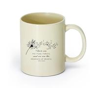 DEBINGY ceramica Tazza da tè Note e citazioni per gli amanti della musica di Dandelion Siamo creatori di musica （11oz/320ml） Bar o regalo Giallo chiaro