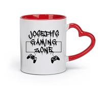 DEBINGY ceramica Tazza in ceramica originale Area di gioco per giocatori Controller Videogiochi per bambini （11oz/320ml） Regalo per uomo o donna Rosso