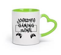 DEBINGY ceramica Tazza in ceramica originale Area di gioco per giocatori Controller Videogiochi per bambini （11oz/320ml） Regalo per uomo o donna Verde